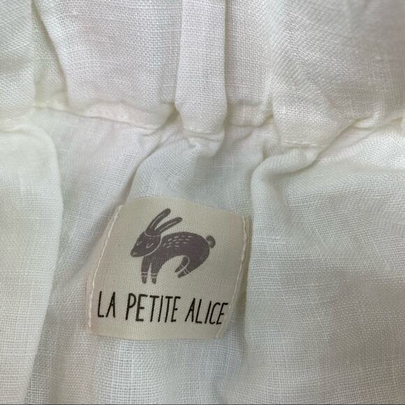 La Petite Alice Nella Linen Skirt White Size M - Picture 5 of 8
